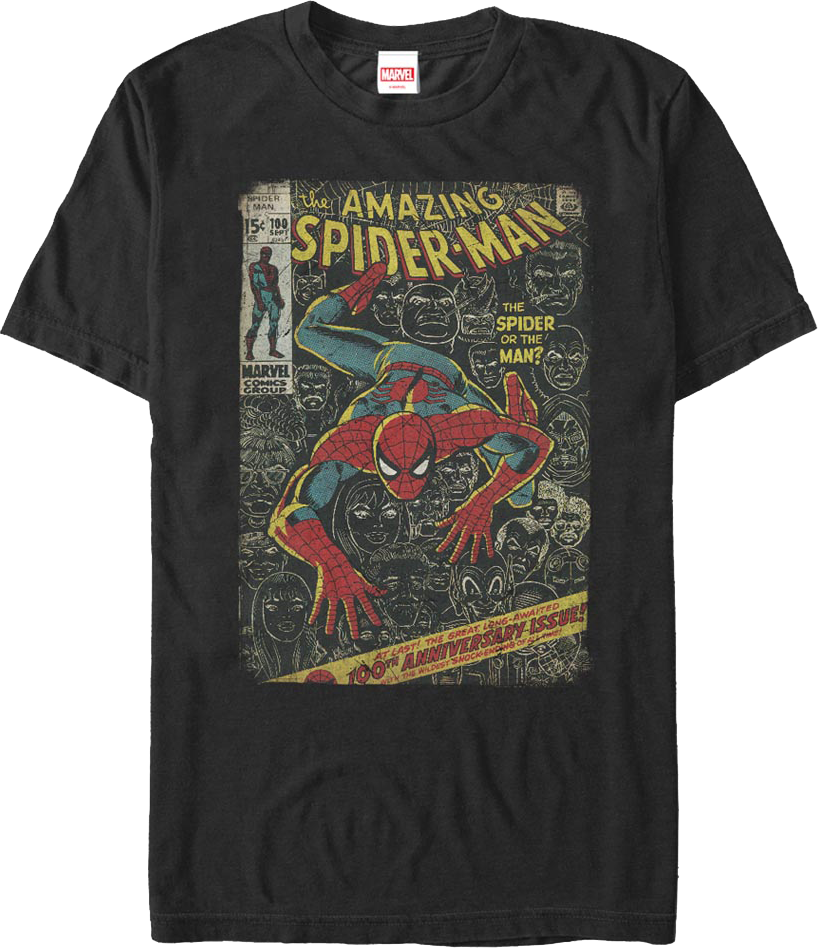100th Anniversary Issue Spider-Man Marvel Comics T-Shirt