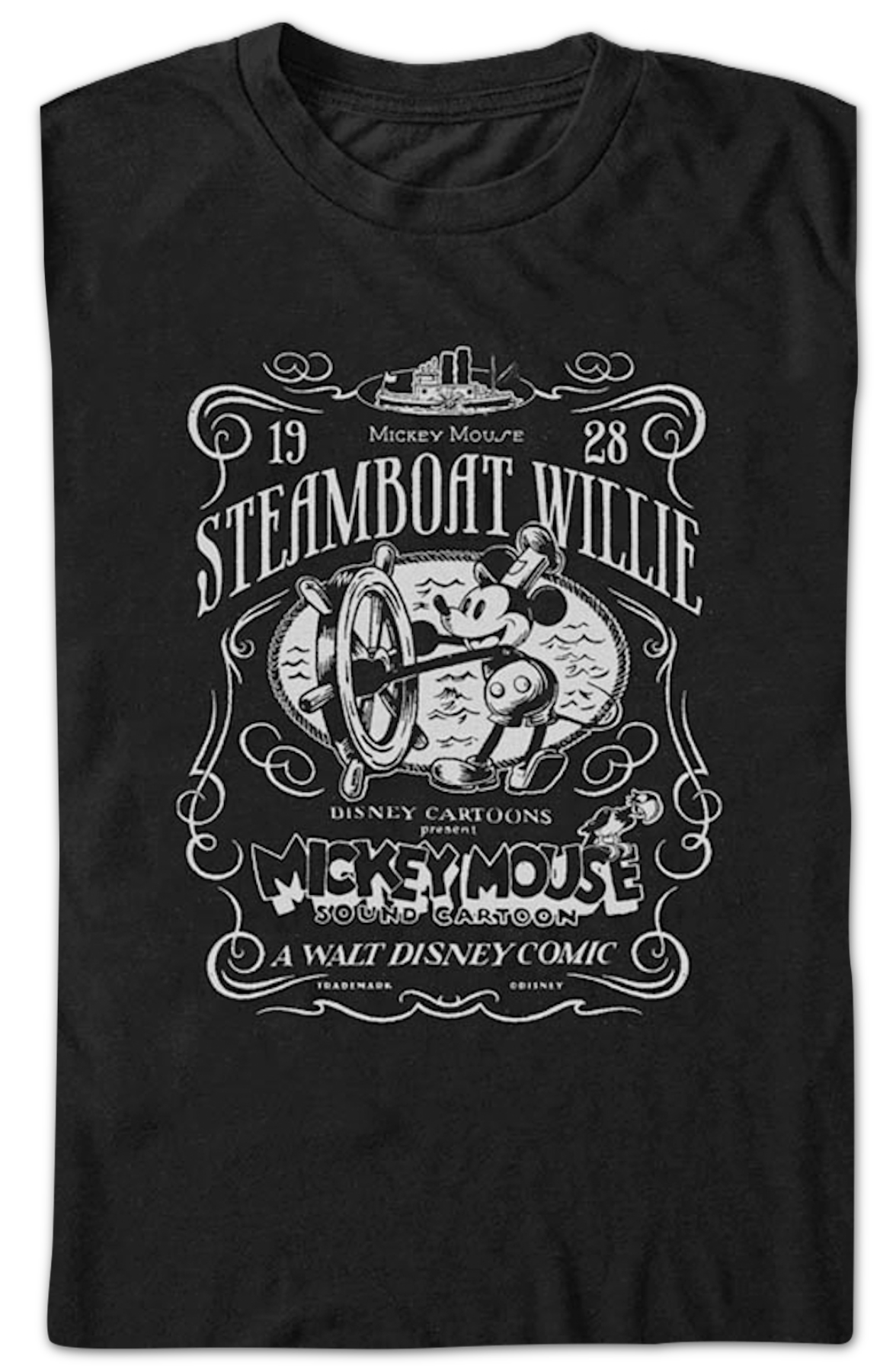 1928 Steamboat Willie Mickey Mouse Disney T-Shirt
